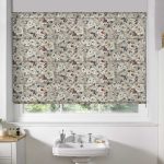 Floral-Taupe-Roman-Blind