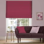 Raffia-Raspberry-Roman-Blind